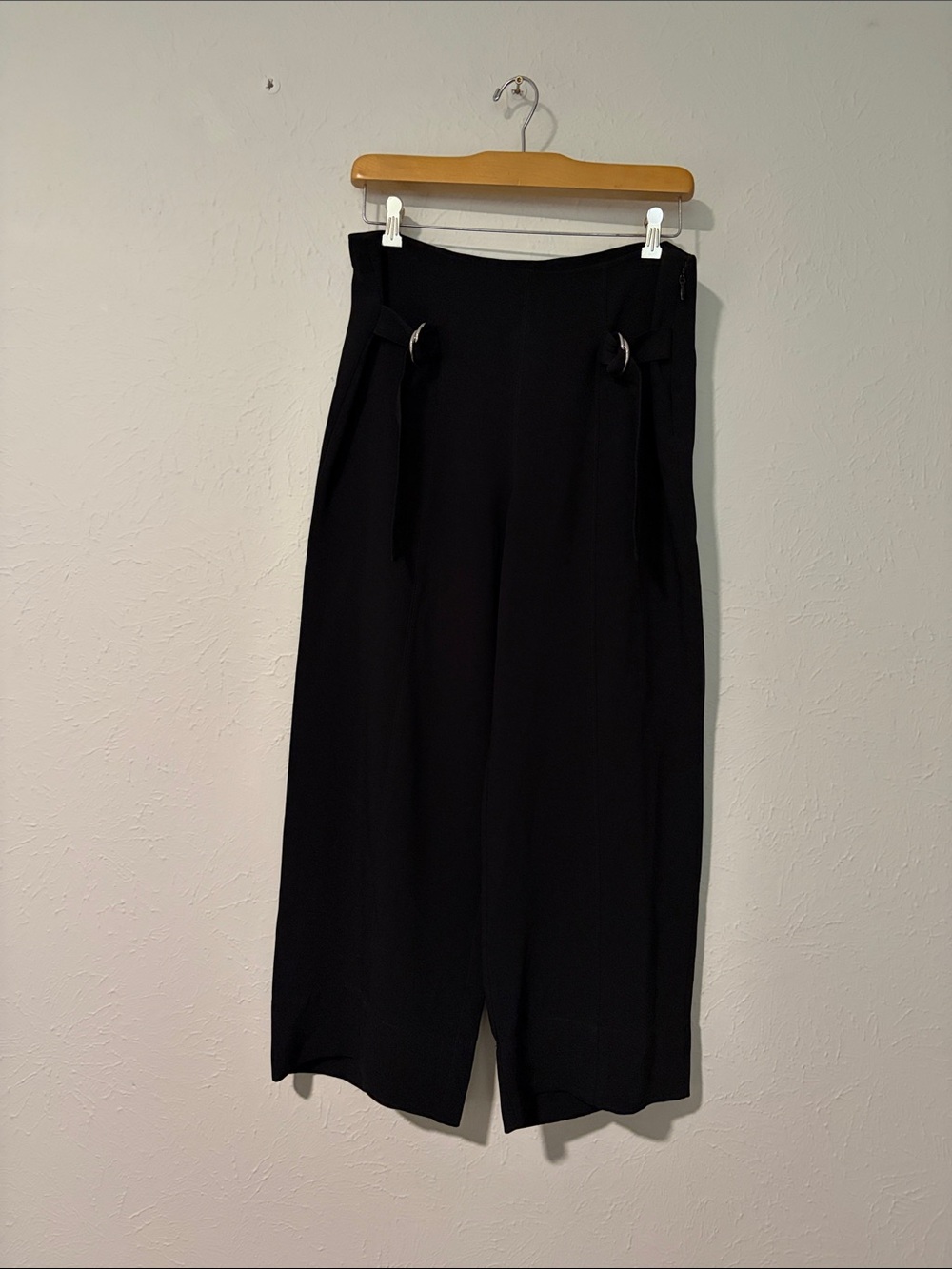 Clinq a Sept Diana Black Pants with Silver Hardware Size 8
